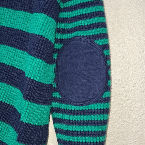 Hanna Andersson Blue and Green Crewneck striped Sweater top size 120 - Picture 5 of 6